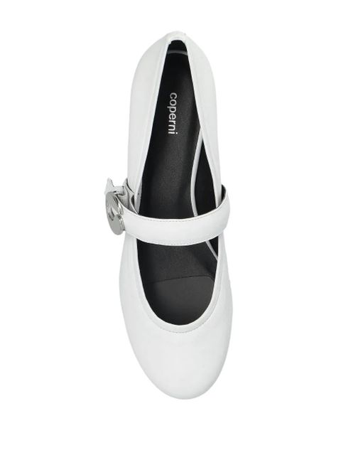 Coperni leather ballet flats - White