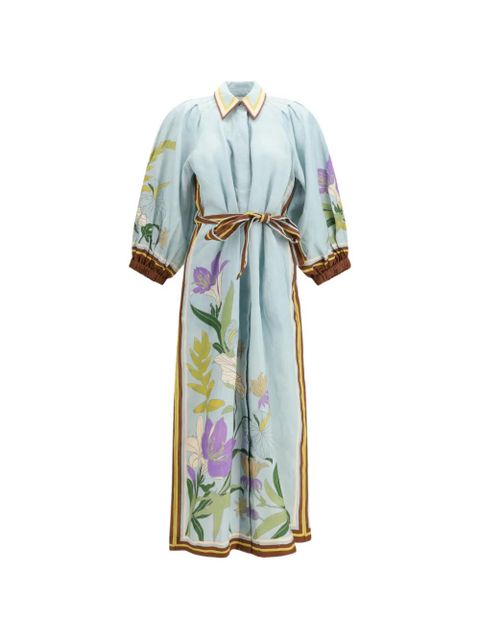 ALEMAIS floral-print midi dress - Blue - zdjęcie produktu nr 1