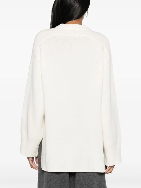 LouLou de Saison Safi wool-blend crew-neck jumper - White