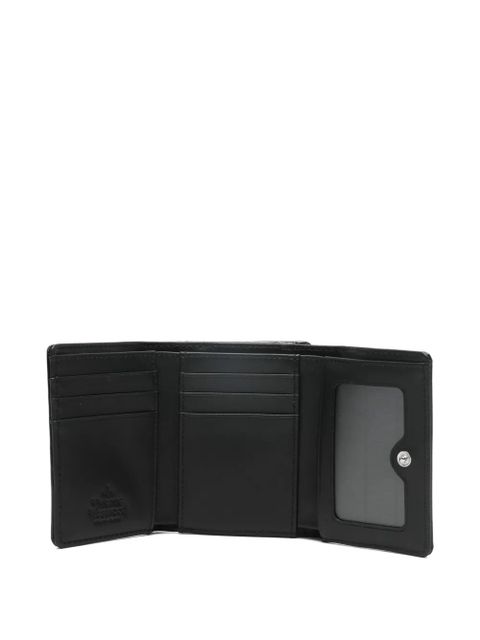 Vivienne Westwood small Frame orb embossed wallet - Black