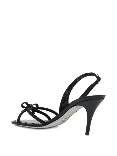 René Caovilla 80mm embellished sandals - Black
