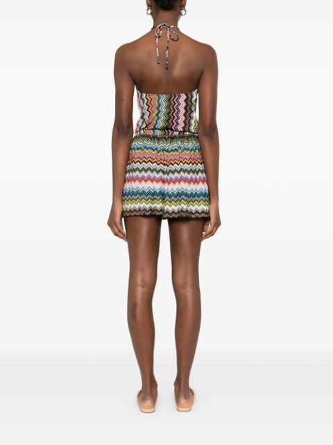 Missoni halterneck zig-zag all in one - Black