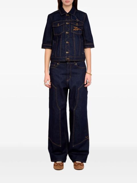 Zadig&Voltaire Kyo short-sleeve buttoned jacket - Blue