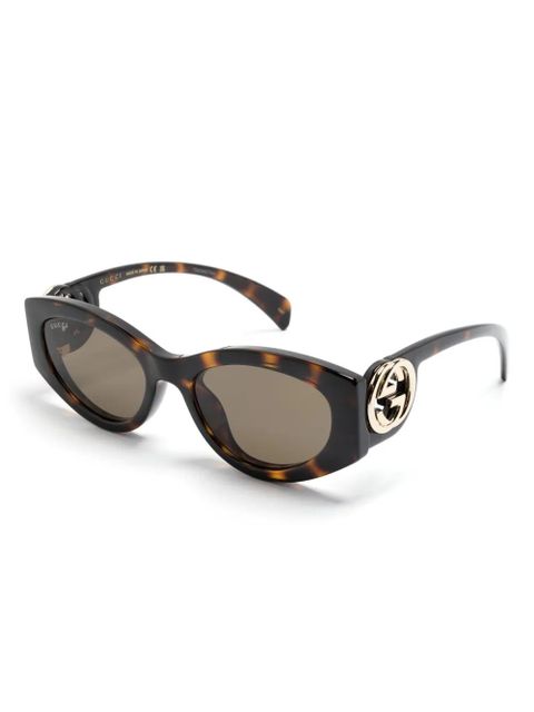 Gucci Eyewear tortoiseshell cat-eye sunglasses - Brown