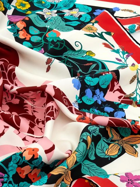 Ferragamo pegaso-print scarf - White - zdjęcie produktu nr 2