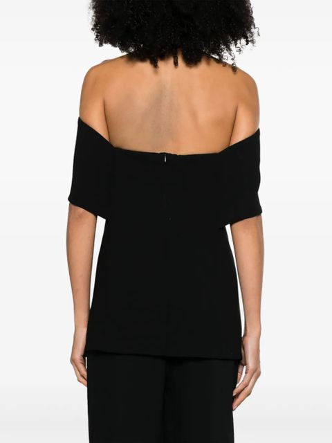 TOTEME off-shoulder strapless top - Black - zdjęcie produktu nr 2