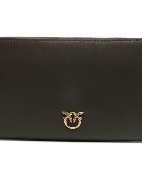 PINKO Horizontal Flat chain clutch bag - Green