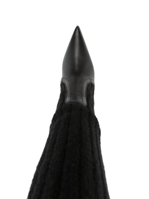 Gianvito Rossi 85mm panelled-design boots - Black