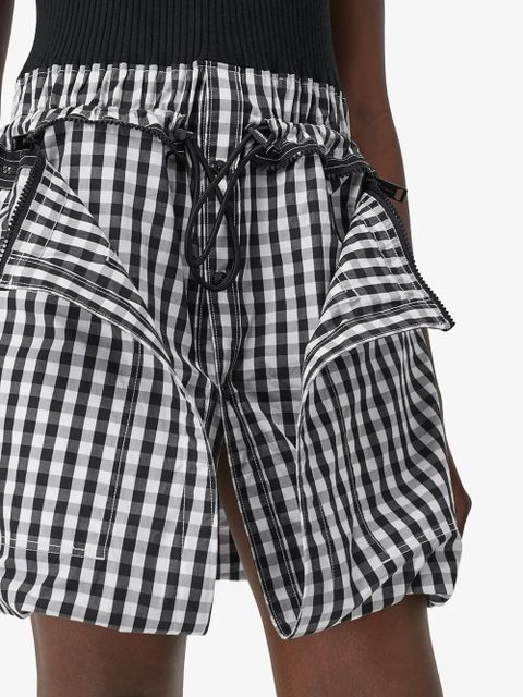 Burberry gingham loop-back dress - Black