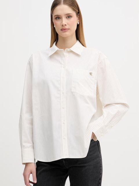 Calvin Klein Jeans koszula damska bawełniana - zdjęcie produktu nr 2