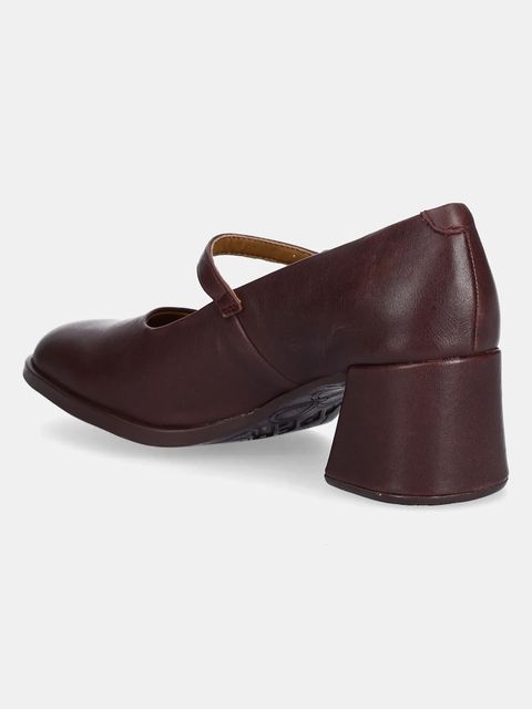 Camper czółenka skórzane Kora kolor bordowy na słupku K201799-003