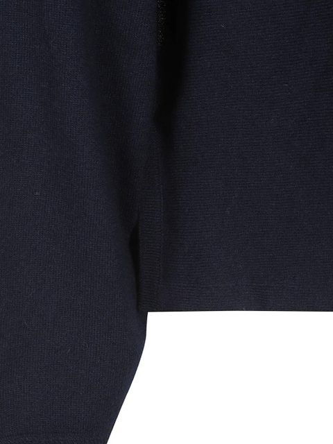 Jil Sander draped-detail sweater - Blue