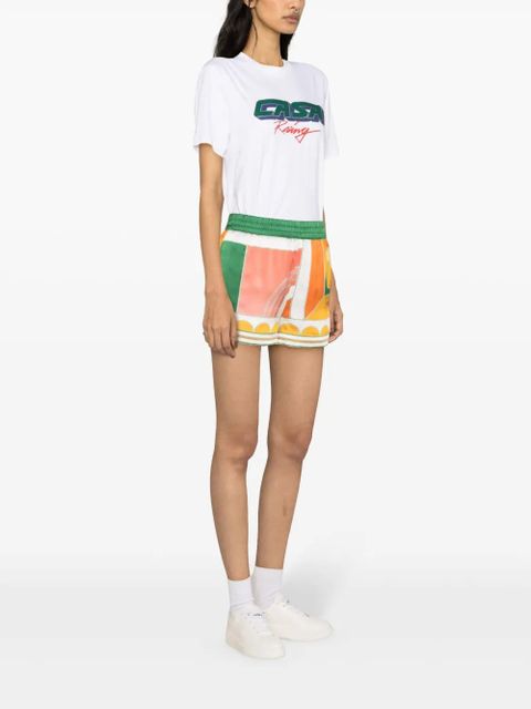 Casablanca Summer Court silk shorts - Orange - zdjęcie produktu nr 2