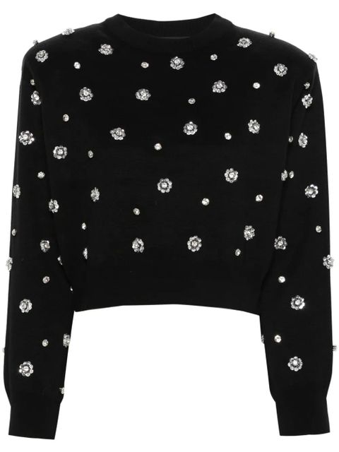 ROTATE BIRGER CHRISTENSEN sequin-embellished jumper - Black - zdjęcie produktu nr 1