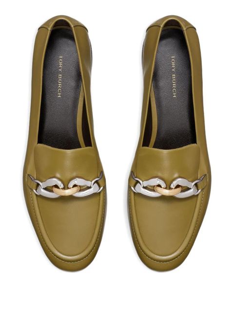 Tory Burch Jessa leather loafers - Green - zdjęcie produktu nr 2