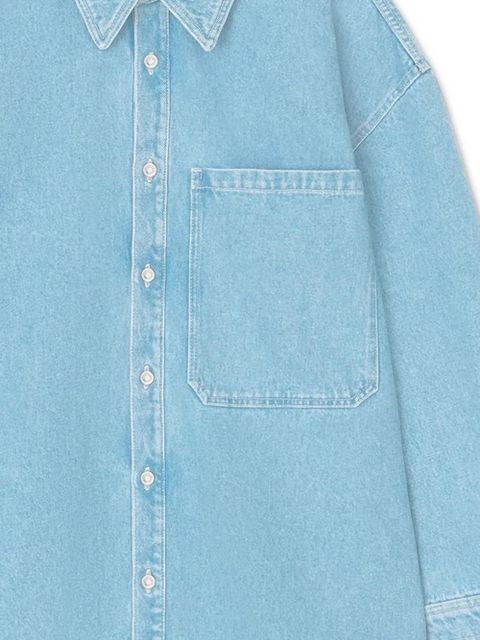 Nanushka pocket denim shirt - Blue - zdjęcie produktu nr 2