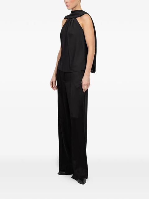 Simkhai Scarlett draped-design halterneck blouse - Black - zdjęcie produktu nr 2