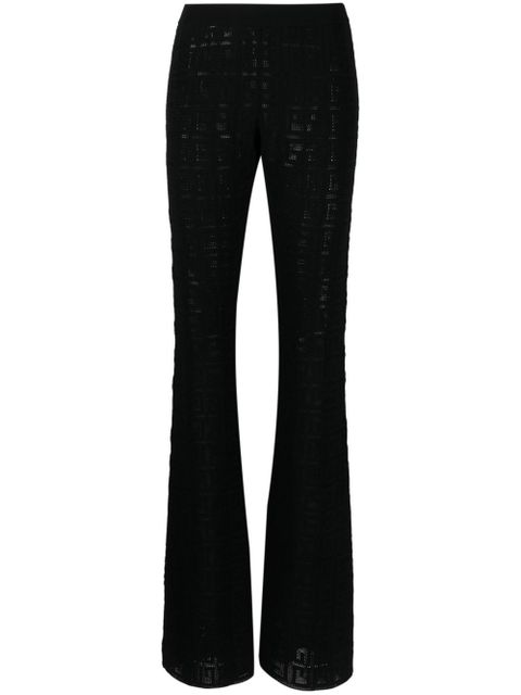 Givenchy 4G jacquard flared trousers - Black - zdjęcie produktu nr 1