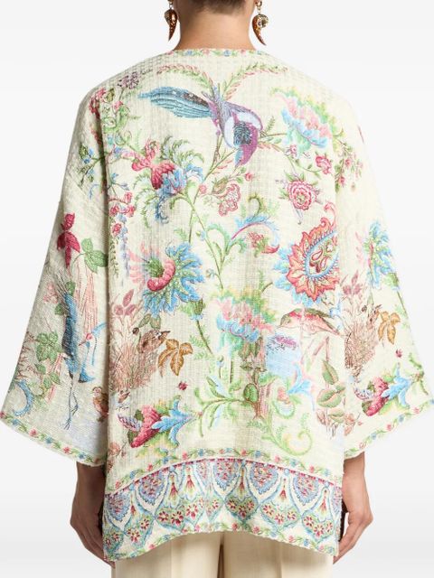 ETRO flora fauna-motif jacket - Neutrals