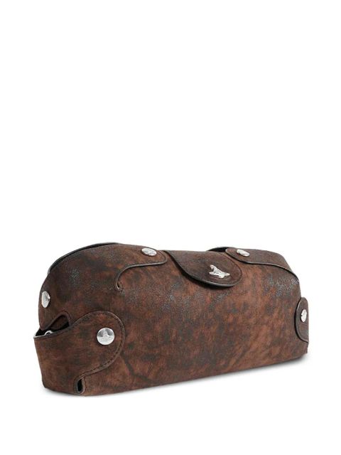 Vivienne Westwood Wilma buttoned clutch bag - Brown