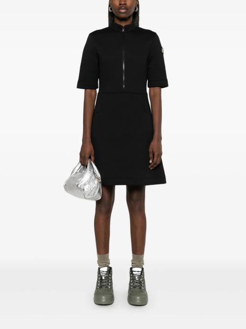 Moncler Year of the Snake-patch neoprene mini dress - Black - zdjęcie produktu nr 2