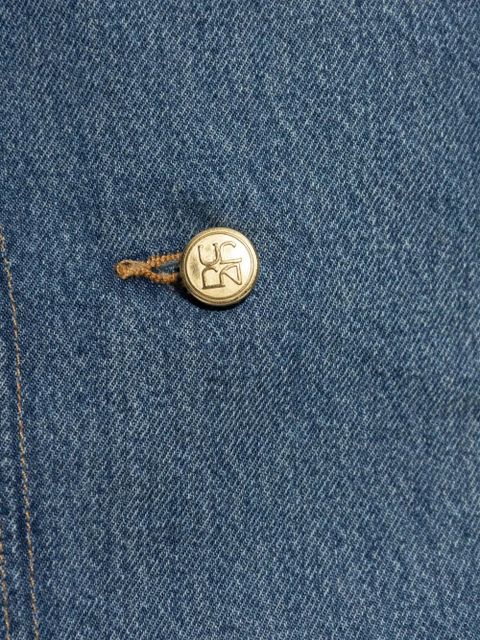 Ulla Johnson button-embellished denim skirt - Blue