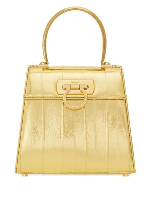 Ferragamo small Iconic top-handle cross body bag - Gold - zdjęcie produktu nr 1