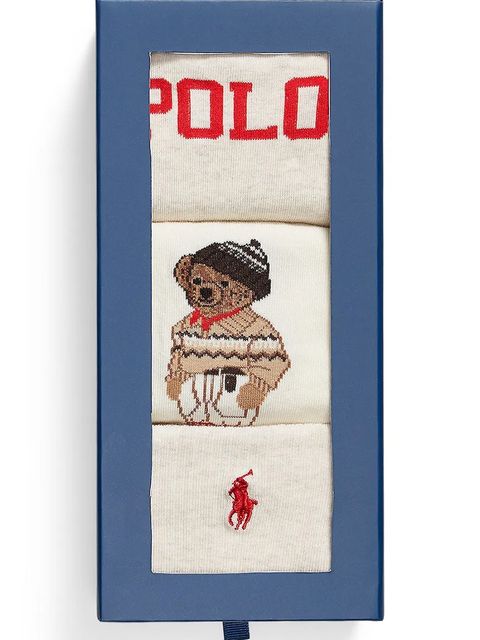 Polo Ralph Lauren skarpetki 3-pack kolor beżowy 455982964
