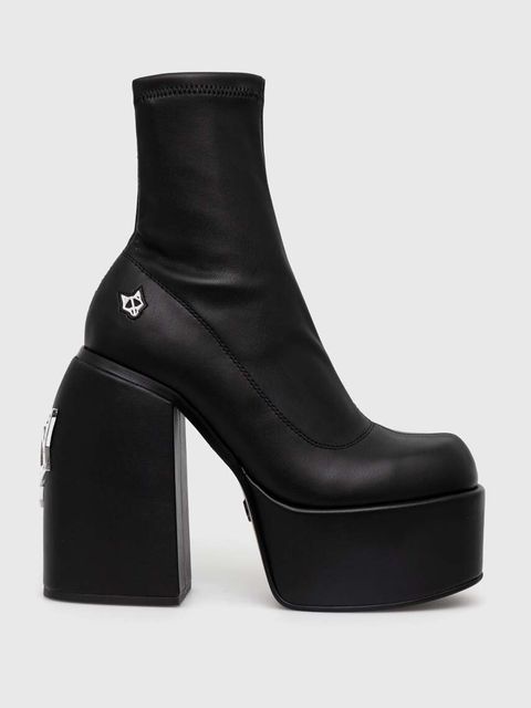 Naked Wolfe botki Sugar damskie kolor czarny na słupku - zdjęcie produktu nr 1