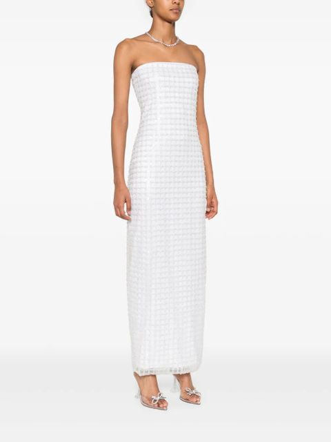 ROTATE BIRGER CHRISTENSEN sequin-embellished midi dress - White