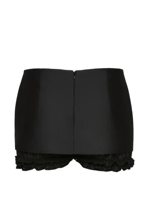 Magda Butrym layered mini skirt shorts - Black - zdjęcie produktu nr 2