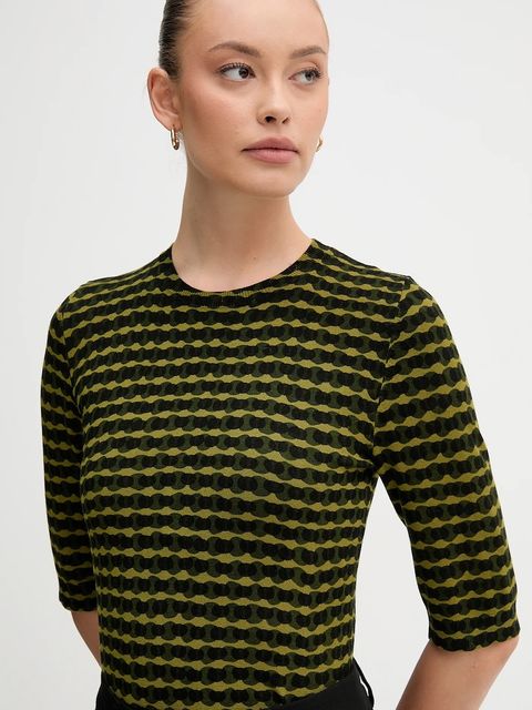 United Colors of Benetton sweter damski kolor zielony lekki 12F3D10EE - zdjęcie produktu nr 2