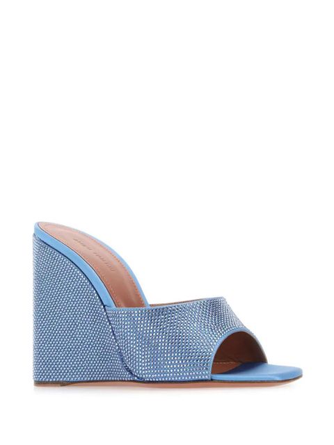 Amina Muaddi 95mm Lupita sandals - Blue - zdjęcie produktu nr 2