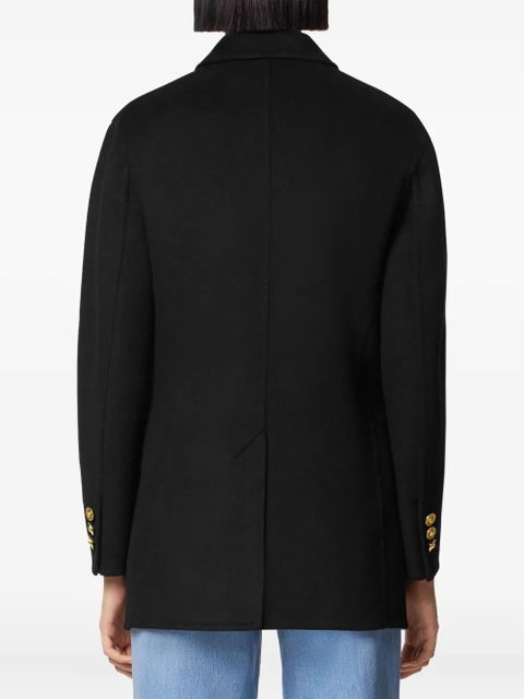 Versace double-breasted coat - Black