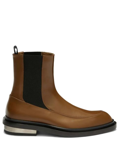 Jil Sander leather Chelsea boots - Brown - zdjęcie produktu nr 1