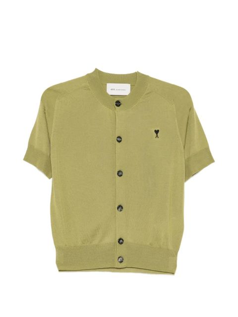 AMI Paris button short-sleeve cardigan - Green - zdjęcie produktu nr 1
