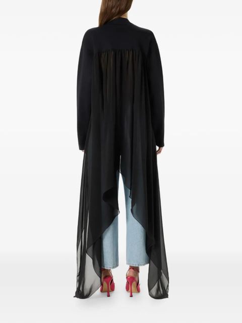 Blumarine butterfly-appliqué cardigan - Black