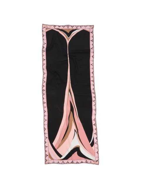 PUCCI Fari print crepe de chine stole - Black - zdjęcie produktu nr 1