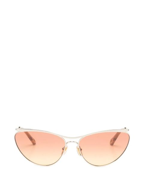 Chloé Eyewear cat-eye frame sunglasses - Gold - zdjęcie produktu nr 1