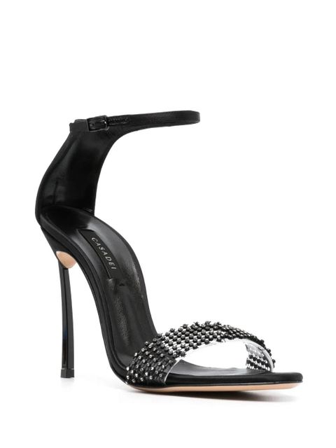 Casadei 100mm Blade Twenties satin pumps - Black - zdjęcie produktu nr 2