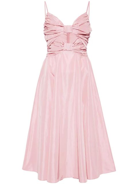 STAUD Dayanara bow-embellished midi dress - Pink - zdjęcie produktu nr 1