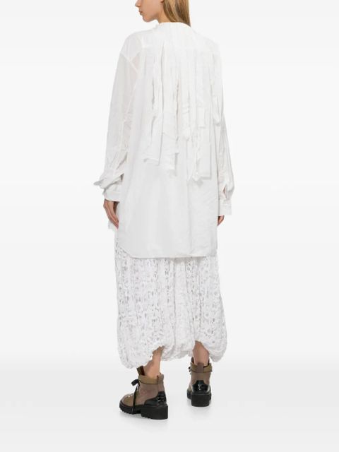 Comme Des Garçons crinkled shirt - White
