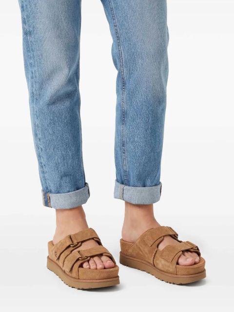 UGG Goldenstar Hi suede slides - Brown