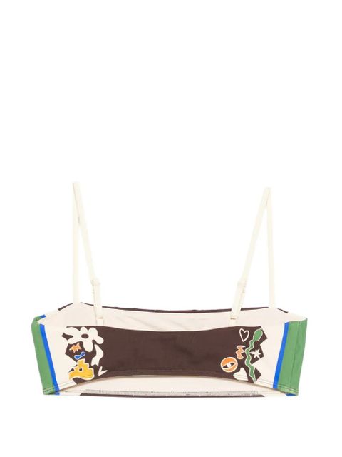 ALEMAIS Maroc printed bikini top - Brown - zdjęcie produktu nr 2