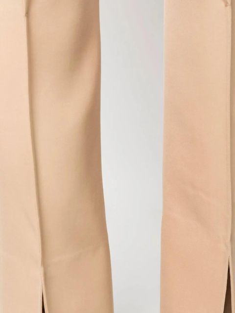 Jil Sander pintuck-detail flared trousers - Neutrals