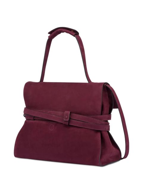 Moschino medium Tie Me suede shoulder bag - Red - zdjęcie produktu nr 2