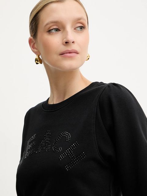 Silvian Heach bluza MARAUL damska kolor czarny z aplikacją GPA25017FE