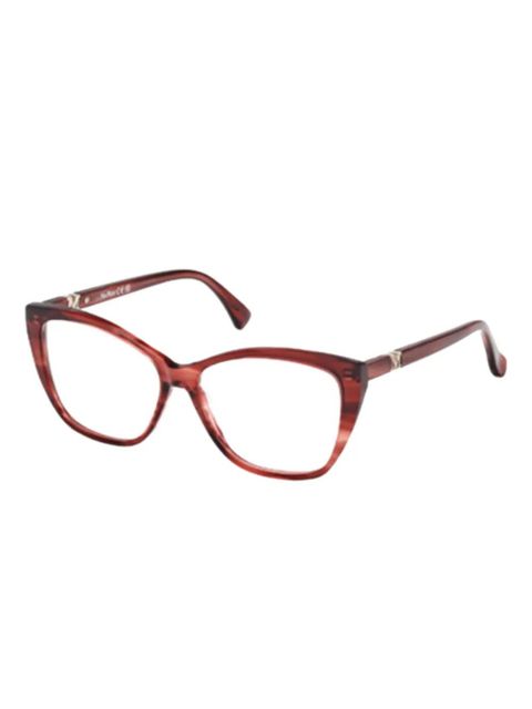 Max Mara Eyewear geometric-frame glasses - Red - zdjęcie produktu nr 2