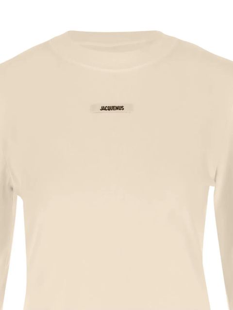 Jacquemus Le Gros Grin logo-detail long-sleeve T-shirt - Neutrals