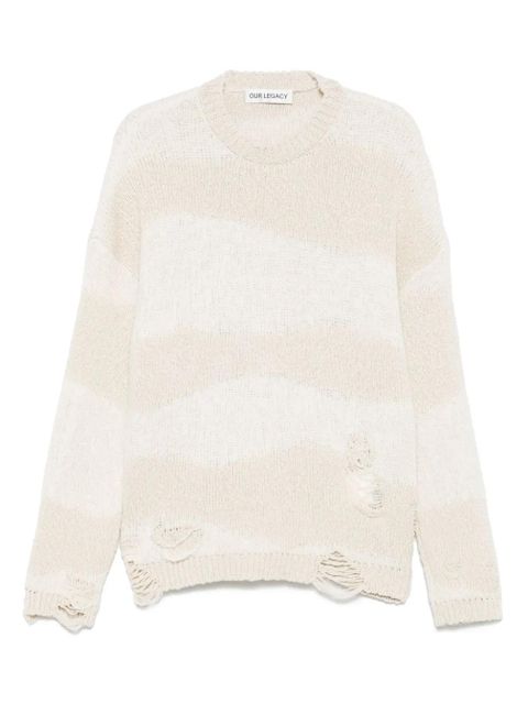 OUR LEGACY distressed sweater - Neutrals - zdjęcie produktu nr 1